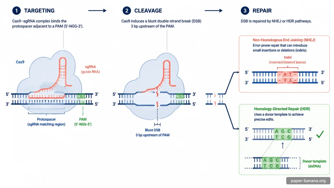메커니즘 다이어그램 (CRISPR)